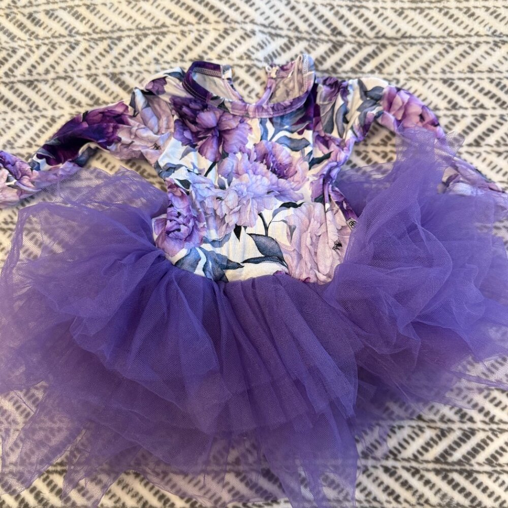 Bums and Roses Youre the Peony one for Me Dress 6-12 month